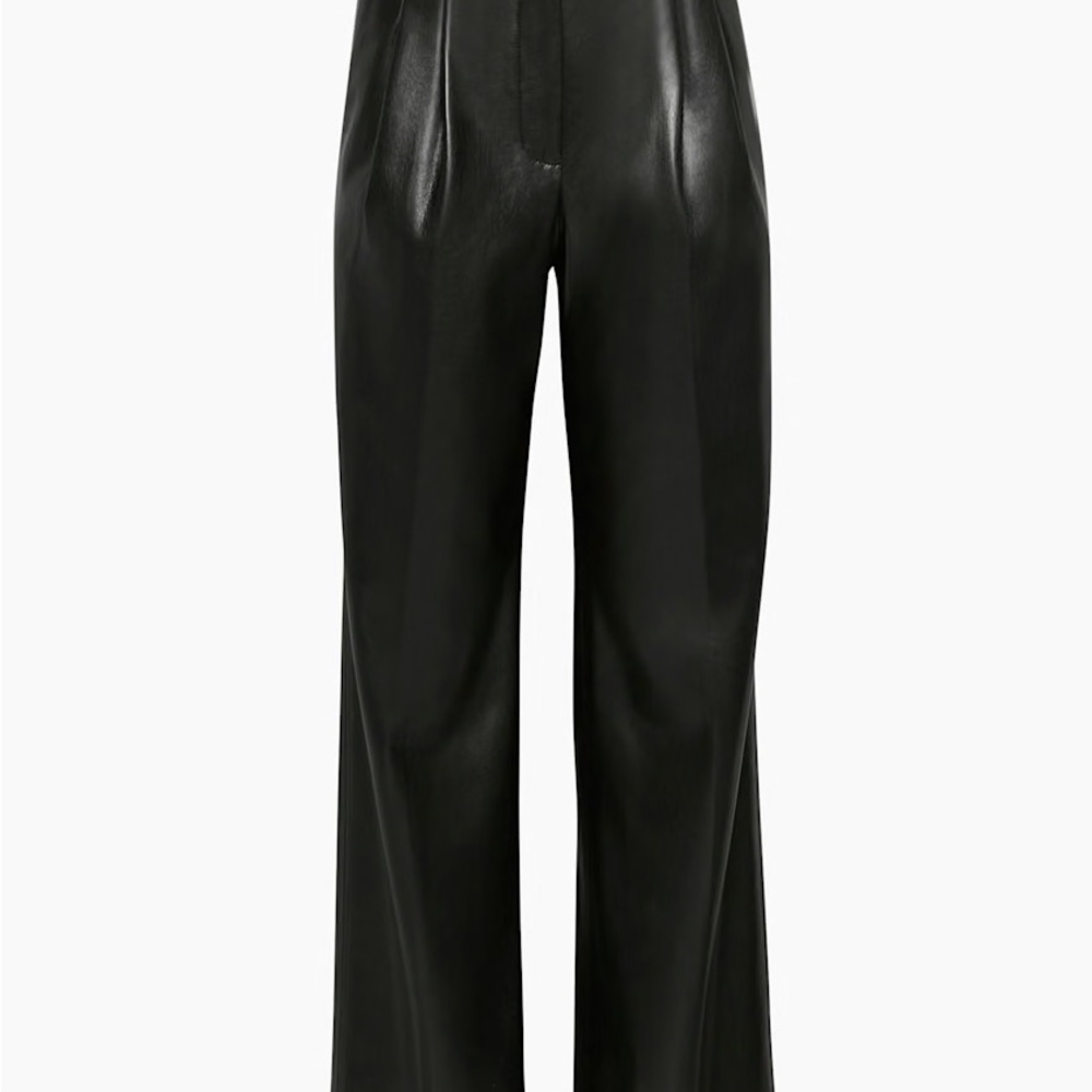 Wilfred vegan leather Black Women's Trousers The Effortless Pant™ New - Picture 5 of 15